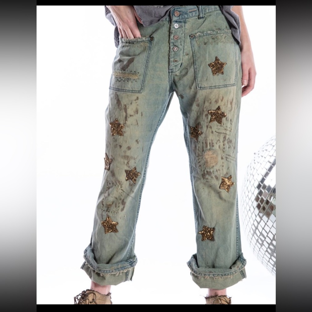 Magnolia Pearl Star Catcher Sequin Jeans